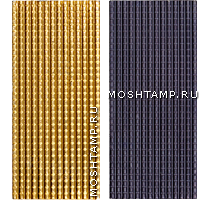 Пластинки старшинские металлические золотистого и чёрного цветов 20х45 мм для сотрудников ОВД РФ
